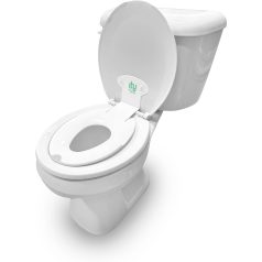   Ingenuity Flip & Sit™ WC Szűkítő - Fehér, Csúszásmentes és Higiénikus Gyakorló Ülőke, Univerzális Illeszkedéssel 18 Hónapos Kortól 120cm-ig