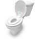 Ingenuity Flip & Sit™ WC Szűkítő - Fehér, Csúszásmentes és Higiénikus Gyakorló Ülőke, Univerzális Illeszkedéssel 18 Hónapos Kortól 120cm-ig