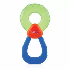   Nuby Rágóka Hűsítő Desztillált Vízzel Töltött 3h + Zöld-kék - Fogzási Időszakra Szenzoros Felfedezést Segítő Játék