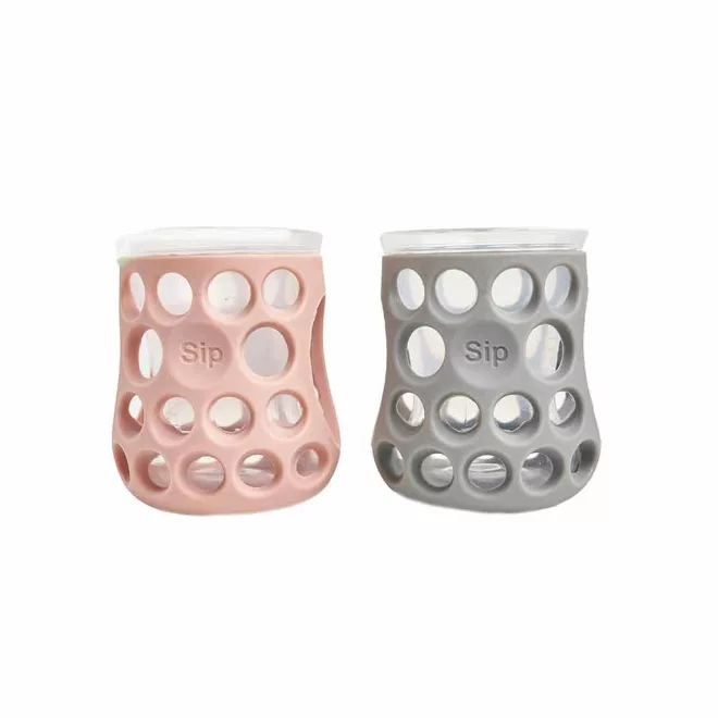 CogniKids SIP Hygge Natural Készségfejlesztő Pohár Gyerekeknek Slate és Blush 2db 50ml