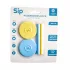 CogniKids Szilikon Fedél és Szívószál Kiegészítő Szett SIP Poharakhoz Sky - Sunshine 2db