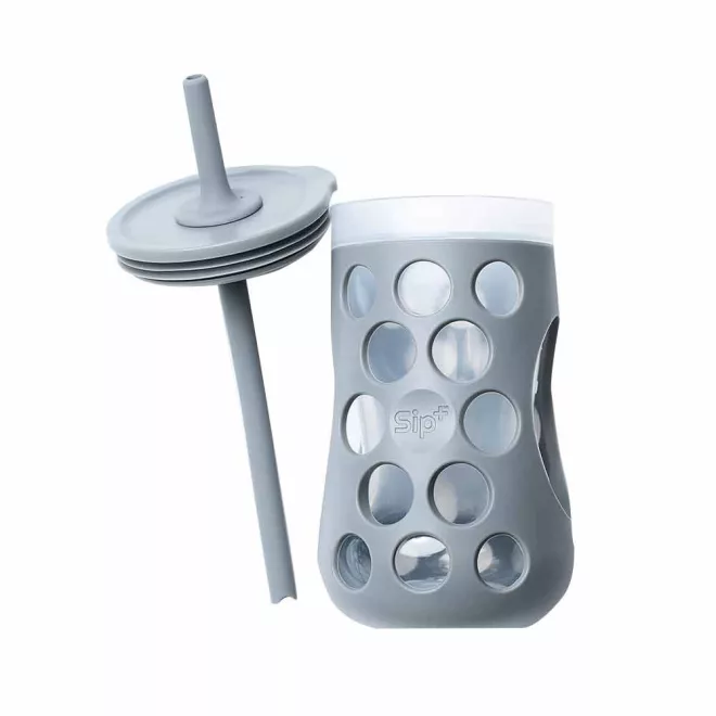 CogniKids SIP+ Pohár Szívószállal Speciális Fogást Segítő Kialakítással Slate 200ml