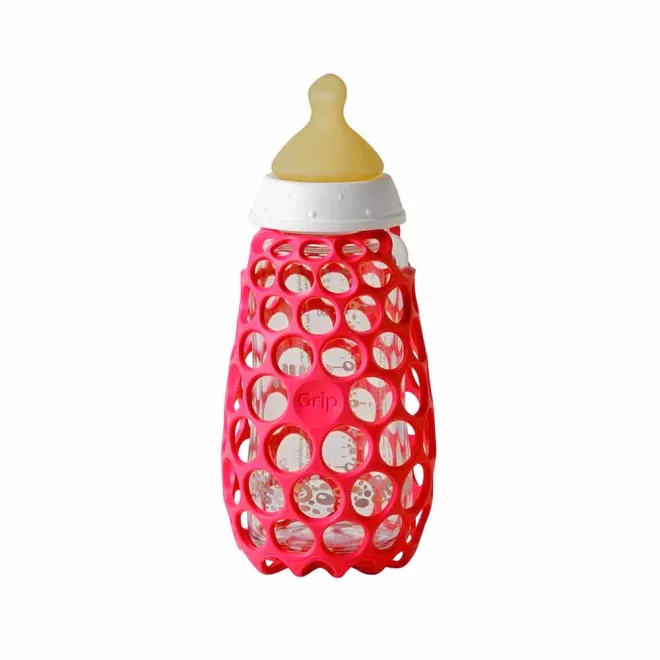 CogniKids GRIP Cumisüveg Fogó Rugalmas Fogást Segítő Markolattal Rose