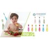 CogniKids DIP Pre-Spoon Étkezést és Készséget Fejlesztő Kanál Babáknak Tangerine és Flamingo 2db
