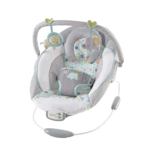 Ingenuity Morrison™ Rezgő Pihenőszék Dallamokkal Újszülött Kortól - 8 Megnyugtató Dallam, Levehető Játékhíd, 3 Pontos Biztonsági Öv, 9kg Súlyhatárig