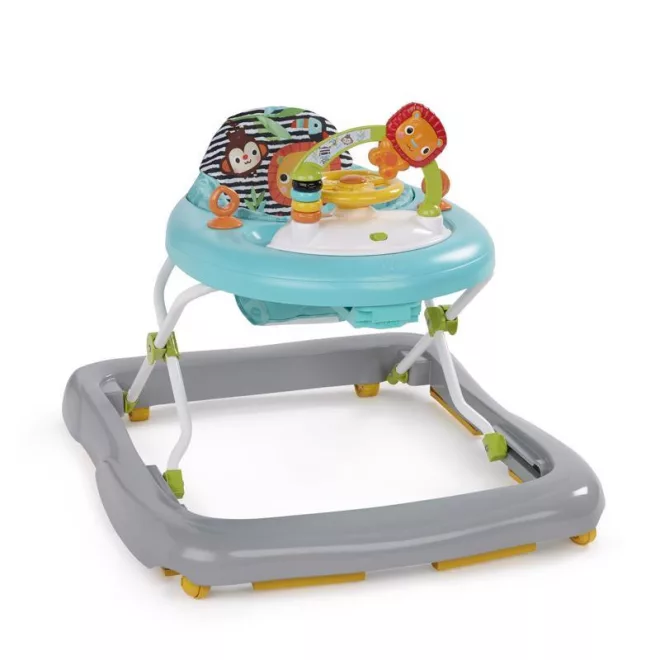 Bright Starts Bébikomp Zig Zag Zebra - Állítható Magasságú, Interaktív Járássegítő 6 Hónapos Kortól 11kg-ig