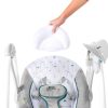 Ingenuity Nash™ 2in1 Rezgő Hinta Dallamokkal Újszülött Kortól - 5 Hintázási Sebesség, 12 Dallam, 4 Természetes Hang, USB-Csatlakozás, 9kg Súlyhatárig