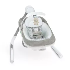   Ingenuity AnyWay Sway™ Rezgő Hinta Dallamokkal Spruce™ Újszülött Kortól - USB-Csatlakozással, 3 Irányú Hintázás, 9kg Súlyhatárig