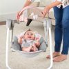 Ingenuity Comfort 2 Go™ Flora the Unicorn Hinta Dallamokkal Újszülött Kortól - 6 Hintázási Sebesség, 12 Dallam, Összecsukható Kivitel, 9kg Súlyhatárig