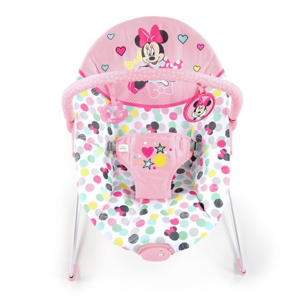 Disney Baby Rezgő Pihenőszék Minnie Mouse Spotty Dotty - Vidám, Nyugtató Babaszék Újszülött Kortól 9kg-ig