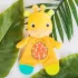 Bright Starts Snuggle & Teethe Játék Rágóka - Zsiráf, Puha Plüss, Csörgős, Rágókás Lábakkal, Újszülött Kortól