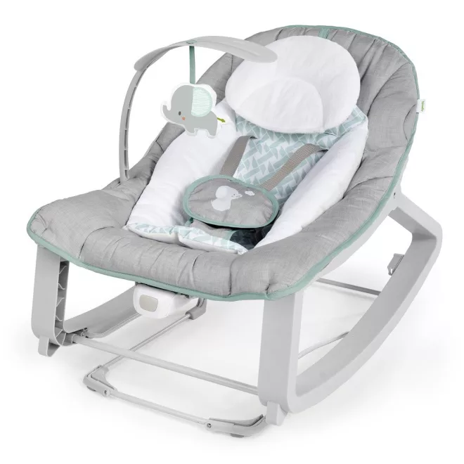 Ingenuity Keep Cozy™ 3in1 Rezgő Pihenőszék Weaver Újszülött Kortól - Hintázó, Rugózó és Fix Üzemmód, 2 Dönthető Pozíció, 5 Pontos Biztonsági Öv, 18kg Súlyhatárig