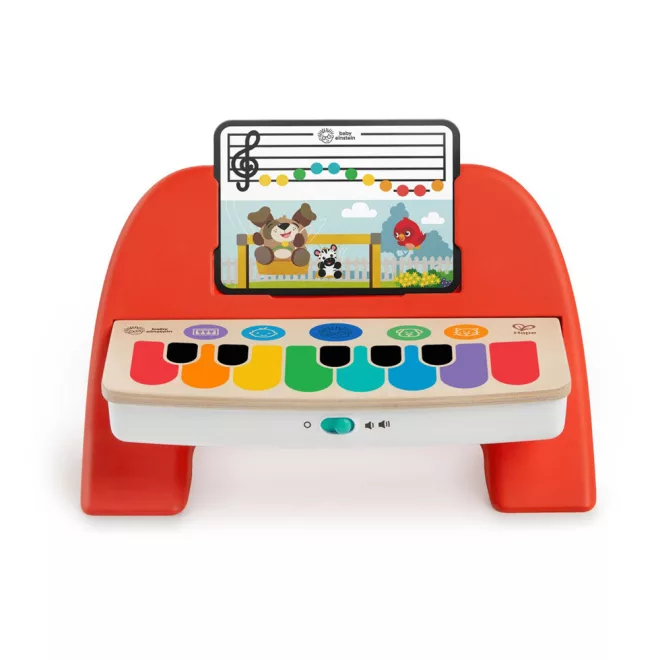 Baby Einstein Cal’s First Melodies Magic Touch Fa Zenélő Zongora - HAPE 6 Hónapos Kortól - Érintésérzékeny, Fejlesztő Baba Hangszer