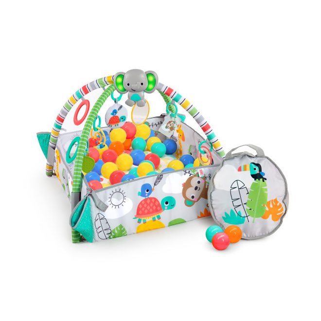 Bright Starts Játszószőnyeg 5in1 Your Way Ball Play™ Totally Tropical™ - Fejlesztő, Átalakítható, Színes Játéktér Újszülött Kortól