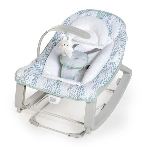 Ingenuity Keep Cozy™ 3in1 Rezgő Pihenőszék Spruce Újszülött Kortól - Hintázó, Ringató és Fix Üzemmód, 2 Dönthető Pozíció, 5 Pontos Biztonsági Öv, 18kg Súlyhatárig