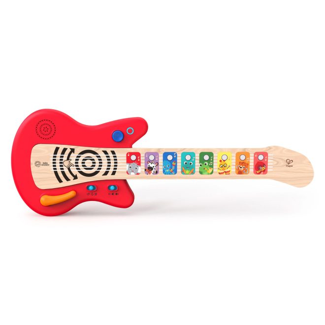 Baby Einstein Hape Fa Zenélő Gitár Together in Tune Connected Magic Touch - Interaktív Baba Játék 6 Hónapos Kortól, Zenei Készségfejlesztésre