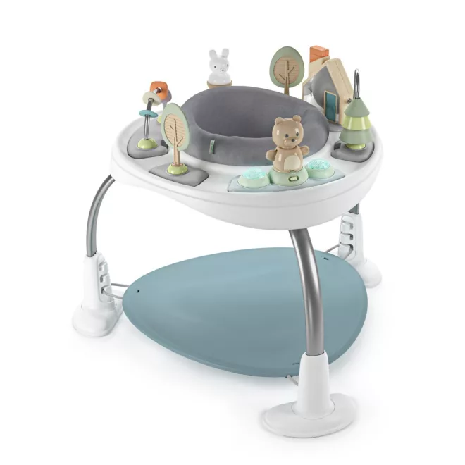 Ingenuity Aktív Centrum 2in1 Spring & Sprout™ 6 Hónapos Kortól 11Kg-ig - Fejlesztő Játékokkal, Stabil és Biztonságos Mozgásfejlesztő