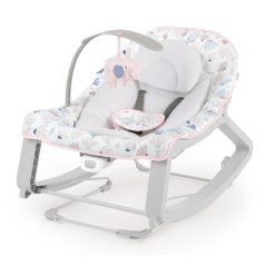   Ingenuity Keep Cozy 3in1 Rezgő Hintaszék - Burst, Újszülöttkortól 18kg-ig, Ringatás, Hintáztatás és Fix Fotel Funkcióval, Játékhíddal és Biztonsági Övvel