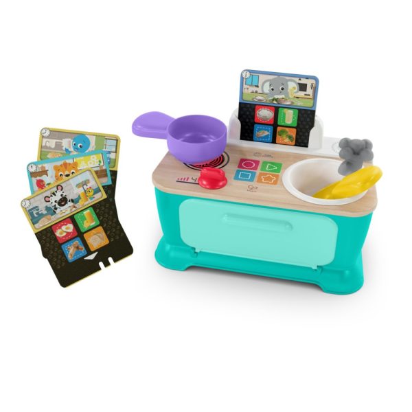 Baby Einstein Magic Touch Kitchen Pretend to Cook Fa Zenélő Konyha Készségfejlesztő Játék 9 Hónapos Kortól