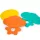 Bright Starts Gummy Buddies™ Rágóka Szett 3db 3 hó+ - Fogzást Segítő, Puha Textúra, BPA-mentes
