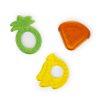 Bright Starts Juicy Chews™ Rágóka Szett 3db 3 Hónapos Kortól - Fogzáskönnyítő, Színes és Rugalmas, BPA-mentes