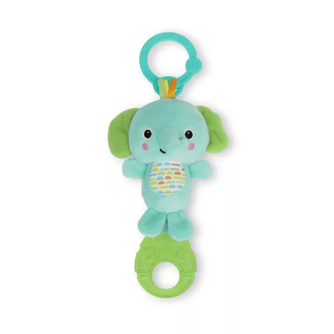 Bright Starts Tug Tunes™ Elefánt Felfüggeszthető Játék Dallamokkal C-Karikán Újszülött Kortól