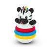 Baby Einstein Stack & Wobble Zen™ Zebra BPA Mentes Rágóka és Toronyépítő Készségfejlesztő Játék 3 Hónapos Kortól