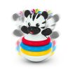 Baby Einstein Stack & Wobble Zen™ Zebra BPA Mentes Rágóka és Toronyépítő Készségfejlesztő Játék 3 Hónapos Kortól