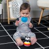 Baby Einstein Stack & Wobble Zen™ Zebra BPA Mentes Rágóka és Toronyépítő Készségfejlesztő Játék 3 Hónapos Kortól