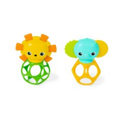   Baby Einstein Oball Soother Pals Easy-Grasp Rágóka Játék 3 Hónapos Kortól 2db