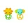 Baby Einstein Oball Soother Pals Easy-Grasp Rágóka Játék 3 Hónapos Kortól 2db