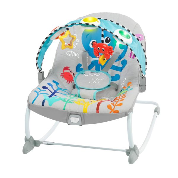 Baby Einstein Ocean Explorers Kick to It Opus Zenélő Hintaszék Csecsemőknek és Kisgyermekeknek 18kg-ig