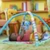 Bright Starts Játszószőnyeg Játékhíddal Wild Wiggles - Színes, Fejlesztő Aktivitás Játéktér Újszülött Kortól