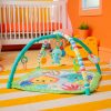 Bright Starts Játszószőnyeg Játékhíddal Wild Wiggles - Színes, Fejlesztő Aktivitás Játéktér Újszülött Kortól