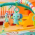 Bright Starts Játszószőnyeg Játékhíddal Wild Wiggles - Színes, Fejlesztő Aktivitás Játéktér Újszülött Kortól