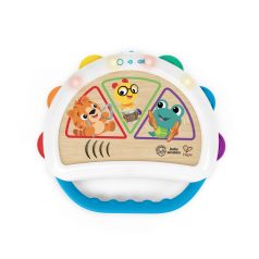  Baby Einstein Hape Tap & Shake Magic Touch Zenélő Tamburin - Interaktív Baba Játék 6 Hónapos Kortól, Zenei Készségfejlesztésre