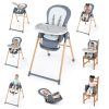 Ingenuity Proper Positioner™ Chambray Etetőszék Deluxe 7in1 Újszülött Kortól - Prémium Kényelem, 23kg Súlyhatárig Átalakítható