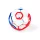 Baby Einstein Oball Rattle Goals™ Red-White-Blue 10cm Csörgő és Rágóka Játék Újszülött Kortól