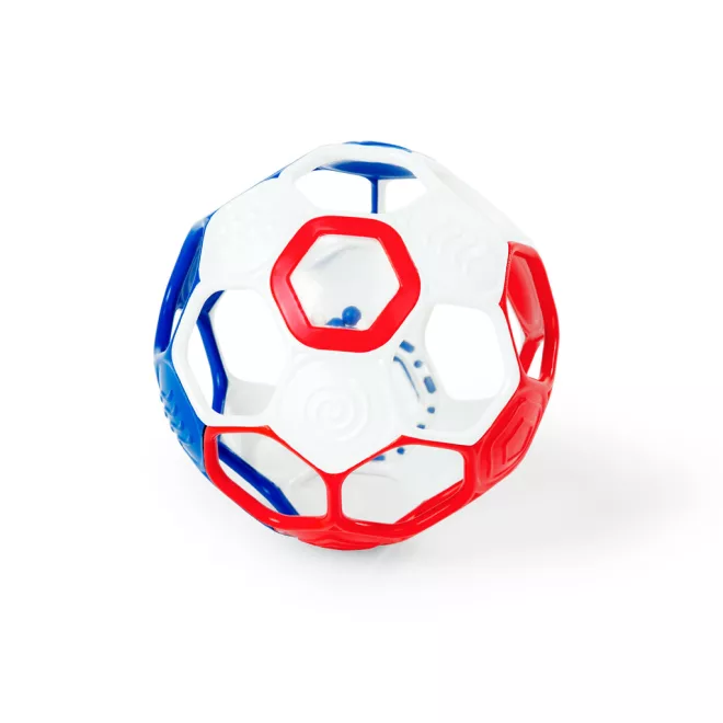 Baby Einstein Oball Rattle Goals™ Red-White-Blue 10cm Csörgő és Rágóka Játék Újszülött Kortól