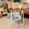 Ingenuity Swing 'n Go™ Chambray Átalakítható Hinta Dallamokkal Újszülött Kortól - Hordozható Kivitel, 5 Hintázási Sebesség, 9kg Súlyhatárig