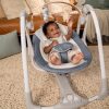 Ingenuity Swing 'n Go™ Chambray Átalakítható Hinta Dallamokkal Újszülött Kortól - Hordozható Kivitel, 5 Hintázási Sebesség, 9kg Súlyhatárig