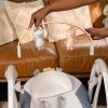 Ingenuity Swing 'n Go™ Chambray Átalakítható Hinta Dallamokkal Újszülött Kortól - Hordozható Kivitel, 5 Hintázási Sebesség, 9kg Súlyhatárig