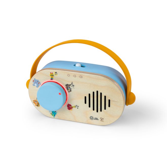 Baby Einstein Hape Discovery Radio Zenélő Baba Játék - Interaktív Rádió Fényekkel és Hangokkal, 6 Hónapos Kortól