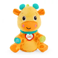   Bright Starts Chat & Cuddle Giraffe Beszélő Plüss Zsiráf Hangfelvétellel, 6 Hónapos Kortól