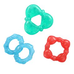   Bright Starts Stay Cool Teethers™ Vízben Töltött Rágóka Formák 3db-os Készlet 3 Hónapos Kortól - Hűsítő Babarágóka Fogzáshoz