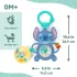 Bright Starts Disney Stitch Tummy Tumble Szenzoros Függő Játék C-Gyűrűvel Újszülött Kortól