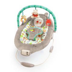   Bright Starts Rezgő Pihenőszék Dallamokkal Winnie the Pooh Dots & Hunny - Mesés, Nyugtató Babaszék Újszülött Kortól 9kg-ig