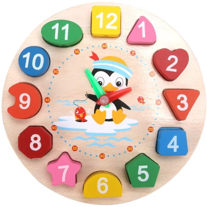 Wooze Puzzle Óra Fa Készségfejlesztő Játék Gyerekeknek