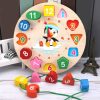 Wooze Puzzle Óra Fa Készségfejlesztő Játék Gyerekeknek