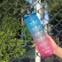 Prémium Motivációs Sport Kulacs Idősáv Jelzővel BPS Mentes Kék/Rózsaszín 1000ml
